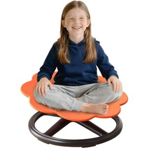 Spinning Chair for Autistic Kids Ages 3-8 Autism Sensory Toy, Orange Flower, 1.38 ft x 1.38 ft x 0.66 ft