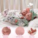 BABESIDE Lifelike Reborn Baby Dolls Twins, 20 inch Realistic Newborn Boy Girl Soft Vinyl and Cloth Body Real Life Baby Dolls Sleeping with Accessories for 3+ Year Old Kids Gifts