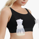 Momcozy Hands Free Pumping Bra, Adjustable Breast-Pumps Holding and Nursing Bra, Pumping & Nursing Bra in One Medium