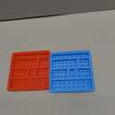 2 Pack, Cute Building Block Shaped Silicone Chocolate Candy Cake Mold