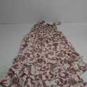 GRACE KARIN Women's 2025 Summer Floral Boho Dress Square Neck Strapped Swing A Line Sundress Beach Long Maxi Outfits Medium, Beige  