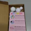 ASTARON 20 Pcs Ball Cake Topper Decorations Mini Balloons Cake Topper Sticks White Balls Cake Picks Cake Topper Balls Cake Decorations for Wedding Birthday Cake Decorations