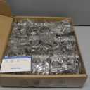 Ravinte 60 Pack (30 Pairs) 1/2 Inch Overlay Soft Close Hinges for Kitchen Cabinets - Satin Nickel Hidden Concealed Hinge, Stainless Steel, Self Closing