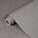 Dark Gray Grasscloth Peel and Stick Wallpaper 23.6"x200"