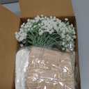 Carlita‘s Blooms 15pcs Ivory Roses Artificial Flowers Silk Fake Flowers Realistic White Roses Bouquet Long Stem for Wedding Home Party Birthday Decoration