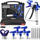 3600 PSI High Airless Paint Sprayer Gun, with 1 Tip Guard 5 Spray Tips and 5 Airless Paint Spray Gun Filter (211,313,415,517,623)