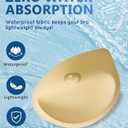 KSang Wateproof Super Thick Bathing Suit Inserts - 2 Pairs Push Up Bra Pads Inserts Add 1-2 Cups Swimsuit Breast Enhancer for Bikini Sports Fits AA/ A - Beige