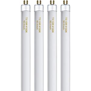 T5 10 Watt F10T5/CW Light Bulb 16" Under Cabinet Lights Cool White, T5 10W Bulb Compatible with Jasco, Philips, Sylvania Lighting Fixture, 900lm G5 Base, 4Pack