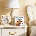 2 x Will You Be My Valentine Wood Block Plaque Box Sign for Home Living Room Coffee House Bar Shelf Table Office Decoration, Valentines Day Anniversary Decor Gifts for Girlfriend Boyfriend Couple