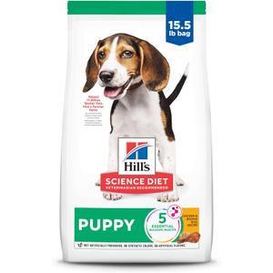Hill's Science Diet Puppy, Puppy Premium Nutrition, Dry Dog Food, Chicken & Brown Rice, 15.5 lb Bag