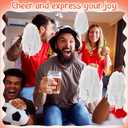 Meooeck 80 Pcs Cheerleading Pom Poms Sports Dance Spirit Cheer Pompoms with Handles Plastic Cheerleader Stuff for Sport Game Gymnastics Football Basketball Sports Team Dance Club Party