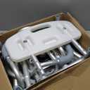 Swivel Shower Chair with Arms and Back, 450lbs Heavy Duty Shower Chair for Elderly and Disabled, Handicap Shower Chairs for Inside Shower Stool & Bath Tub Seat for Adults, 13"D x 16"W x 34"H, Gray