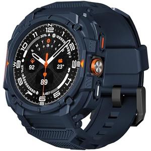 Suoman for Samsung Galaxy Watch 7/8 Ultra 47mm (2024/2025) Case with Band, [No Tempered Glass] Rugged+ All-Round TPE Matte Protective Cover Bumper