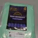 4 Pack 36 x 36 Extra Heavy Absorbency Washable Underpads, Waterproof Quick Drying Nursing Incontinence Reusable Washable Bed Pee Pads for Dogs, Diaper Changing & Adults, Green