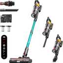 Cordless Vacuum Cleaner, 650W 55KPa 60Mins Vacuum Cleaners for Home, 8-in-1 Stick Vacuum with Charging Dock Station, Powerful Suction, Rechargeable, Versatile for Carpet, Hard Floor, Pet Hair