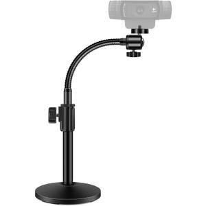 InnoGear Webcam Stand for Desk, Camera Stand Mount Gooseneck Arm for Logitech Webcam C922 C930e C920S C920 C615 C960 C920x BRIO 4K NexiGo N60, Phone Mount, Right Light, GoPro with 1/4" Thread