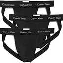 Calvin Klein mens Cotton Stretch 3-pack Jock Strap, Small Size