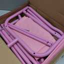 Kids Clothing Rack-Portable Kids Clothing Rack with Storage Shelf - Toddler Garment Organizer for Baby Clothes, Dance Costumes, Girls Gift Ideas (Pink)