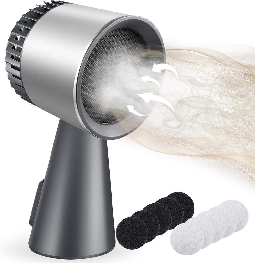 Portable Range Hood, Kitchen Exhaust Fan with 3-Speed, Large Oil Collection and Low Noise, Ductless Range Hood with Detachable Aluminum Filter for Hot Pot, Apartments, Indoor BBQ and RV Camping