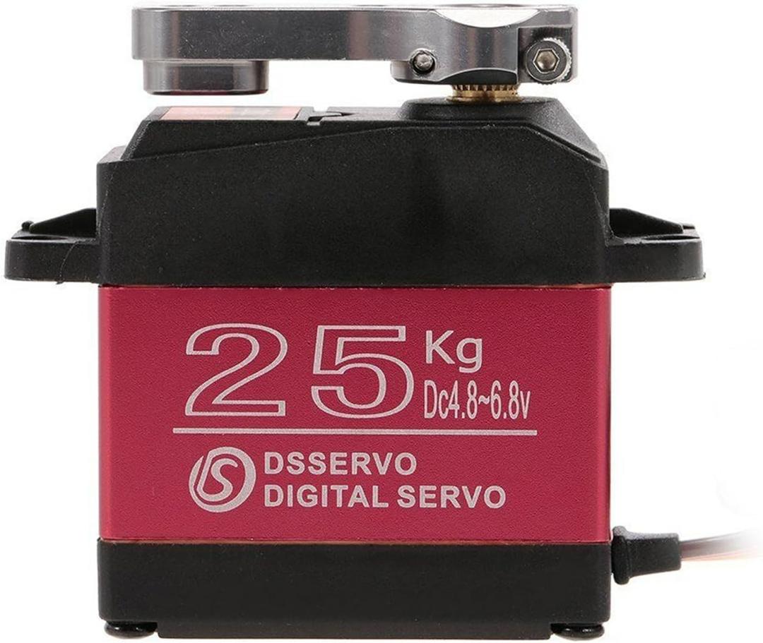 ZOSKAY Servo High Torque Metal Gear Standard Digital Servo 25KG/0.13S 6.8V for 1/8 1/10 RC Cars (Control Angle 180)