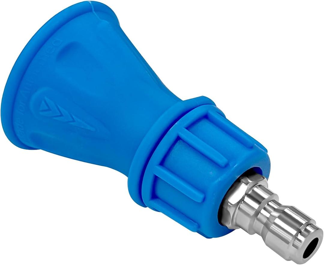 25 Pressure Washer Nozzle with Guard (Blue), 3.0 Orifice, Compatible with all Commercial Grade 1/4 Quick Mount Ports (1-PC)