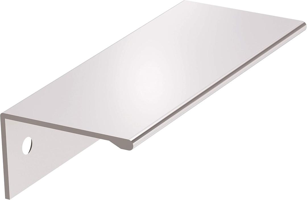 Amerock | Cabinet Pull | Polished Chrome | 3 inch (76 mm) Center to Center | Edge Pull | 1 Pack | Drawer Pull | Drawer Handle | Cabinet Hardware