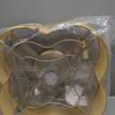 20" Boho Ceiling Fan with Light, Rattan Flush Mount Ceiling Fan with Light Remote Control, Caged Enclosed with 6 Speeds for Bedroom, Living Room, Foyer, Nursery (Gold)