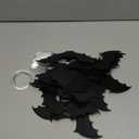 Hanging Bats Halloween Decorations, 12Pcs Halloween Bats with Night Auto-On/Off, Scary Green LED Eyes 3D Bat Wall Decor, Light Up Bat 3 Modes, Outdoor and Indoor Tree Yard Party Decor