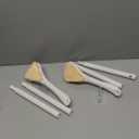 New Foot Brush & Back Scrubber Set 2PCS, 10.2''- 27.5'' Adjustable Foot Scrubber for Shower, 18.9'' Shower Back Scrubber with 3-Length Usage, Great Aid for People with Limited Mobility(Pink)