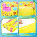 3 x Ocean Themed Birthday Decorations, Cartoon Themed Party Supplies, 2 Pack 3.3 x 6.6ft Starfish Jellyfish Pattern Tinsel Foil Fringe Curtains Birthday Photo Booth Prop Backdrop for Kids