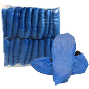 CleanPro Disposable Polyethylene Shoe Covers (Pack of 300) (2X-Large, Blue)