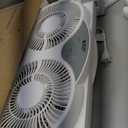 BEYOND BREEZE Window Fan Reversible Airflow, 9" Dual Window Fan with 3-Speed 3 Modes (Cool, Circulate, Exhaust), Remote Control Twin Window Fan 23.5" to 37" Adjustable Width for Bedroom, Kitchen, Home