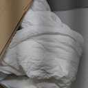 Quataly White Oversized Queen Comforter Set 3 Pieces Seersucker Lightweight Bedding Comforter Sets (1 Soft Fluffy Comforter & 2 Pillowcases) All Seasons Cozy Modern Bed Sets for Women Men, White