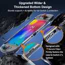 2 x [Improved Easy-Dock Version] Clear Dockable Protective Case Compatible with Nintendo Switch 2 2025, Transparent Hard Shell, Slim Cover Protector for Joycon & Grip, Split Design, Anti-Scratch