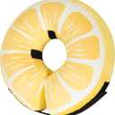 Inflatable Dog Cone Collar for Large Medium Small Dogs, Soft Adjustable Recovery Cone for Dogs Cats,Dog Neck Donut Alternative After Surgery(Lemon,Medium (MNeck 8"-11")