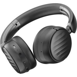 Bluetooth Headphones with Active Noise Cancelling (ANC), Wireless Over Ear Bluetooth Headsets with 35H Playtime, Travel, Black