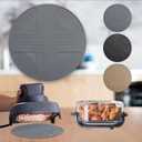 3 x Silicone Heat Resistant Mat for Ninja Crispi Air Fryer,Non Slip Trivet for Ninja Air Fryer Accessories,Heatproof Potholder for Crispi Air Fryer,Protects Countertops, Easy to Clean (Olive Green)