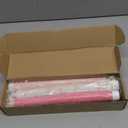 Honoson 6 Pcs Valentines Flameless Candles Glitter Bow Taper Candle 10.6 Inch Pink Coquette Candles Battery Operated LED Candlestick for Valentines Day Wedding Bridal Birthday Party Dinner Table Home