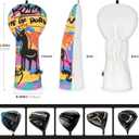 Funny Driver Headcover - Unique Graffiti Style - Waterproof Golf Gead Covers - Golf Club Covers with Soft Lining - Stylish Protection for Your Clubs