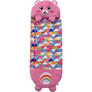 Happy Nappers: Care Bears Sleep Sack Medium - Cheer Bear - 54 x 20, 2-in-1: Plush Character Opens Into Sleeping Bag, Soft Nap & Play Animal, Kids 3+