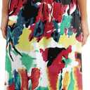 GRECERELLE Women Summer Casual Maxi Long Dress Short Sleeve Crew Neck with Pockets, Size S-3XL (M)
