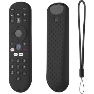 Silicone Remote Control Cover for Xumo TV Remote Xumo Stream Box Voice Remote RC3401 Protective Case Sleeve (Black)