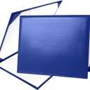 Diploma Cover 8.5 x11 Diploma Holder of Graduation Leatherette Padded CertificateTent Style) (1 Pack, Royal Blue)