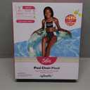 Justice Pool Chair Float, Ergonomic Backrest for Upright Seating Position, Green, Ages 6+, Unisex, Teal