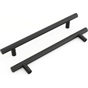 homdiy 40 Pack Black Cabinet Pulls Kitchen Cabinet Handles Black Cupboard Handles 7-1/2in(192mm) Hole Centers Stainless Steel