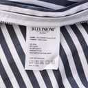 JELLYMONI 100% Natural Cotton 2pcs Striped Duvet Cover Sets,White Duvet Cover with Navy Blue Stripes Pattern Printed Comforter Cover,with Zipper Closure & Corner Ties, for Kids, Boys(Twin Size)
