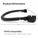 Lusinus Baby Stroller Bumper Bar Compatible with YOYO Foldable Without Removing PU Leather Handle, Armrest & Crossbar