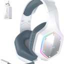 2.4GHz Wireless Gaming Headset for PC, PS4, PS5, Gaming Headphones with Noise Cancelling Microphone, 7.1 Surround Sound, 36-Hr Battery Gamer Headset for Computer, Laptop, 3.5mm Wired for Xbox Serie