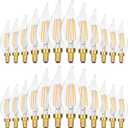 GoBright Dimmable LED Candelabra Bulbs 40W Equivalent, 24-Pack 2700K Soft Warm White E12 Chandelier Light Bulb, Vintage 4W 460LM CA10 Candle Light Bulbs for Chandeliers, Ceiling Fan, Pendant