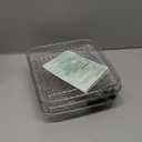 BYKITCHEN 8 inch Square Air Fryer Rack, 3pcs Stackable Stainless Steel Dehydrator Rack with Silicon Feet, Square Air Fryer Accessories for Cosori, Instant Vortex, Ninja Pro XL 6.5 QT AF181 & More